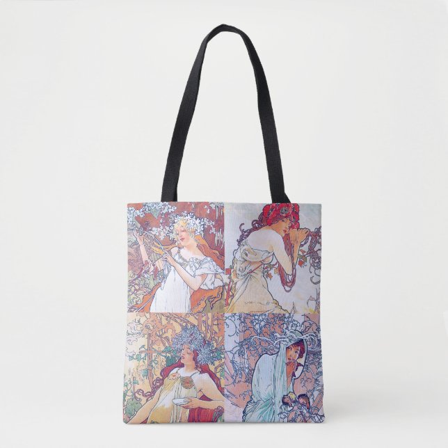 Four Seasons, Mucha Tote Bag (Front)
