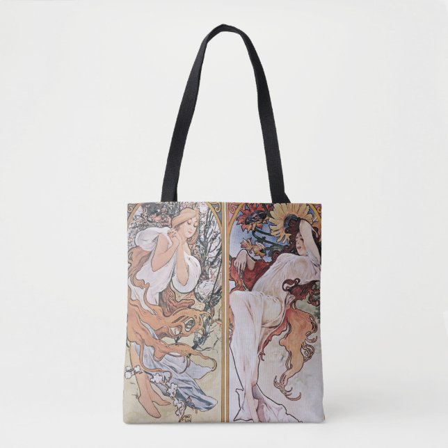 Four Seasons, Mucha Tote Bag (Front)