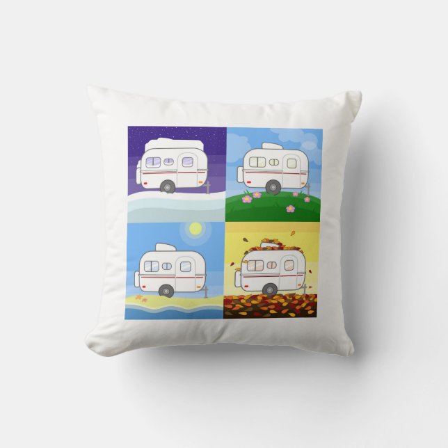 Four Seasons of Scamp Pillow (Front)