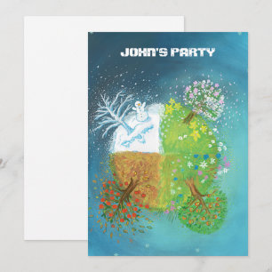 Four Seasons on Earth Personalised  Invitation