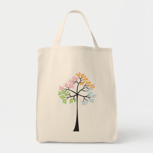 Four Seasons Tree Custom Summer Gift Tote / Bag (Front)