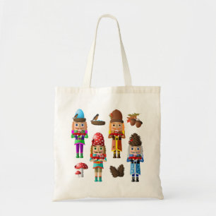 Four Seasons Woodland Nutcrackers Tote Bag
