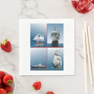 Four Ships Paper Napkins