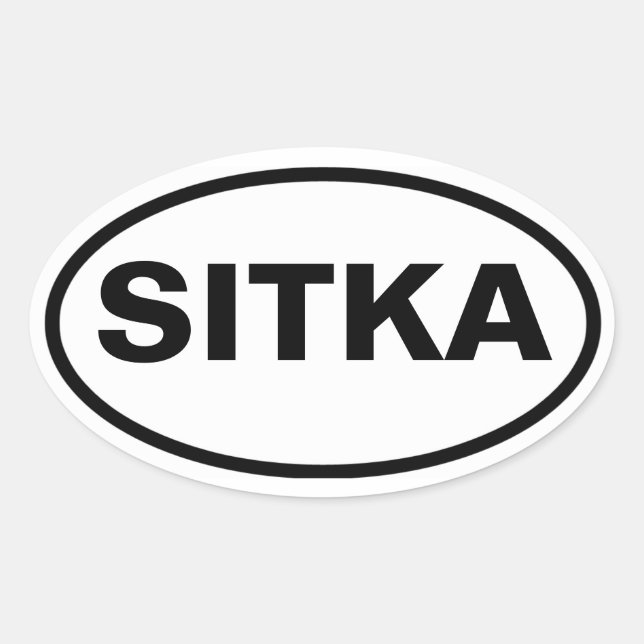 FOUR Sitka Oval Sticker (Front)