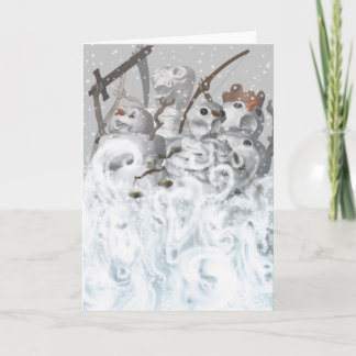 Four Snowmen of the Apocalypse Card