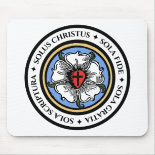 Four Solas - Lutheran Mouse Pad