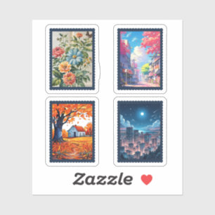 four stamps