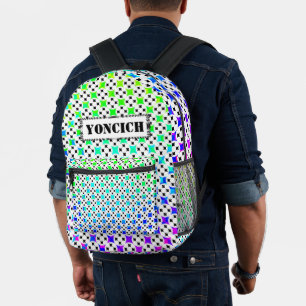 Four Star Circle by Kenneth Yoncich Printed Backpack