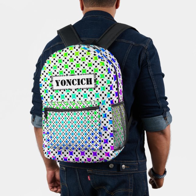 Four Star Circle by Kenneth Yoncich Printed Backpack (Insitu (Model))