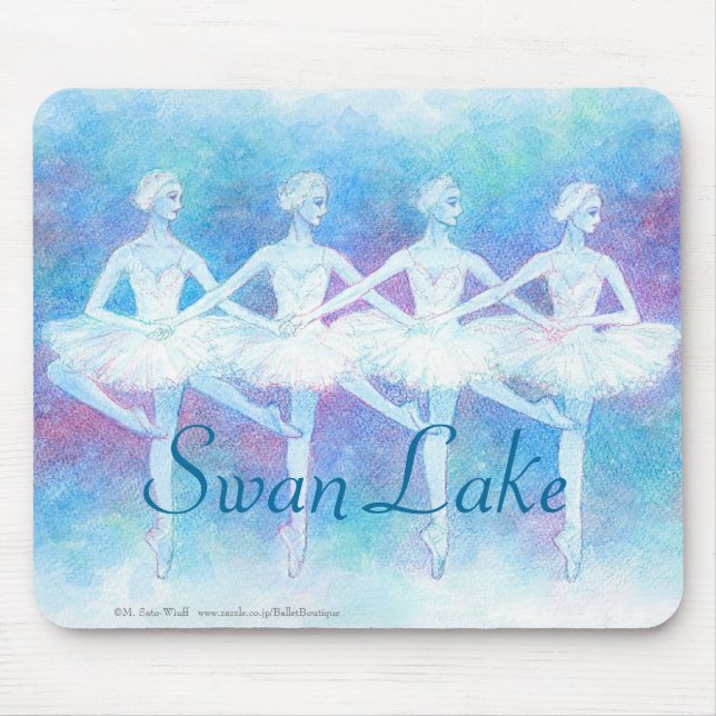 Four Swan Dance Mouse Pad (Front)