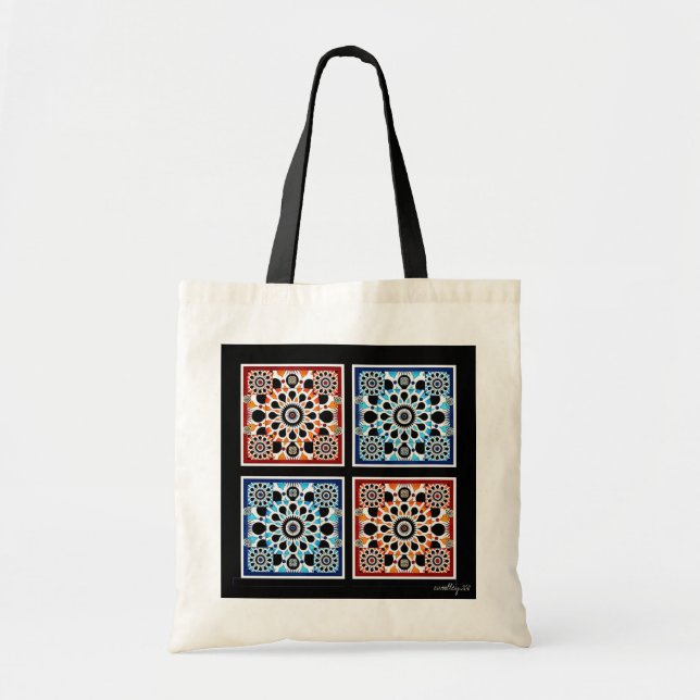 Four Tile Tote Bag (Front)