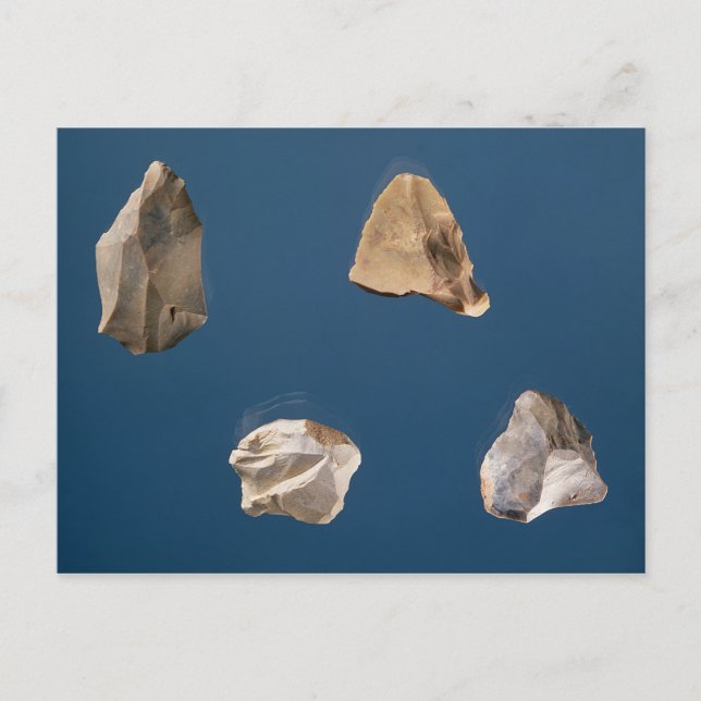 Four tools, 35000-10000 BC Postcard (Front)