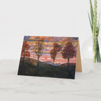 Four Trees Card
