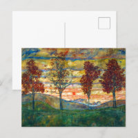 Four Trees | Egon Schiele |
