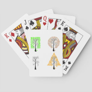 Four Trees Playing Cards