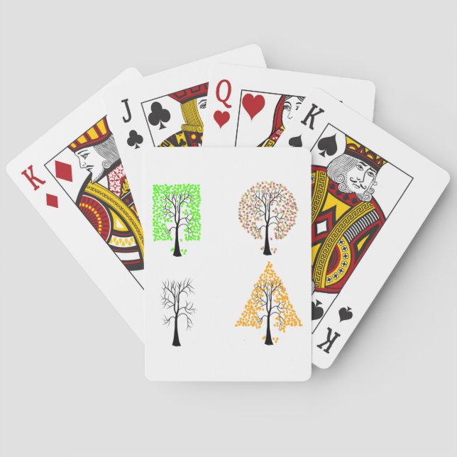 Four Trees Playing Cards (Back)