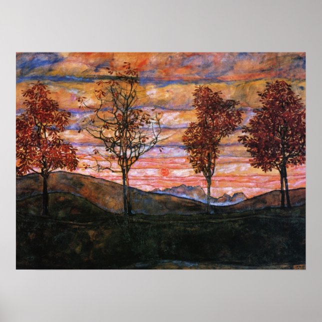 Four Trees Poster (Front)