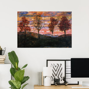 Four Trees Poster