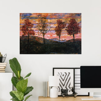 Four Trees Poster