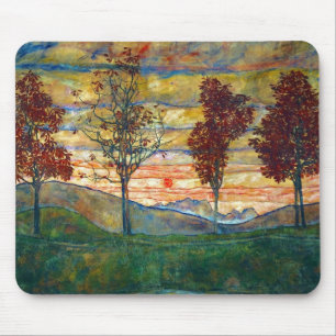 Four Tress Egon Schiele Mouse Pad
