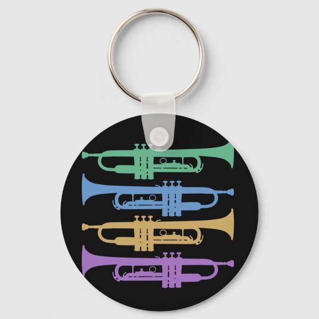 Four Trumpets Key Ring (Front)