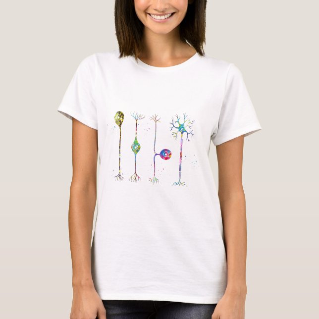 Four types of neurons T-Shirt (Front)