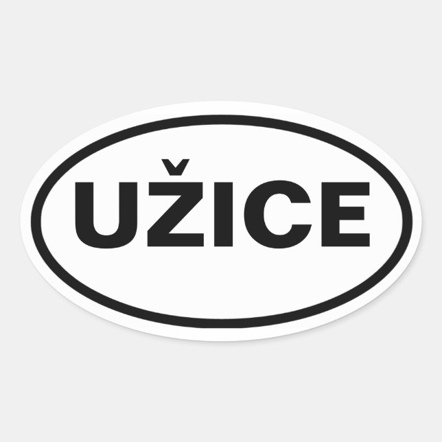 Four Užice Oval Sticker (Front)