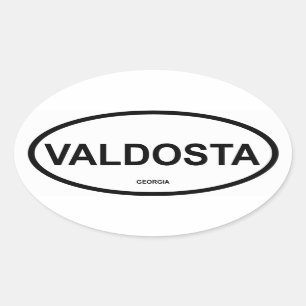 FOUR Valdosta, Georgia Oval Sticker