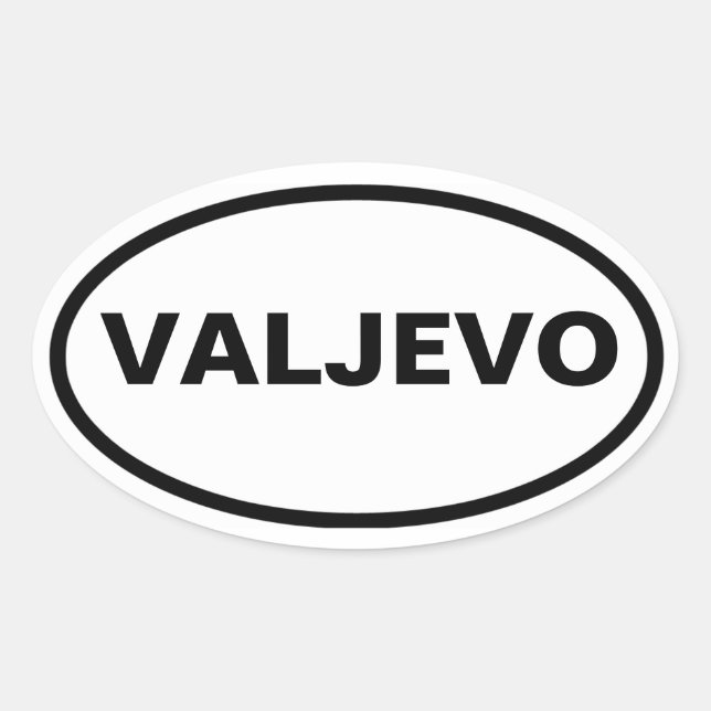 FOUR Valjevo Oval Sticker (Front)