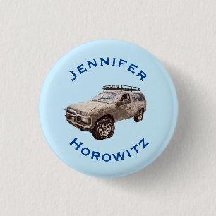 Four-wheel Drive 3 Cm Round Badge