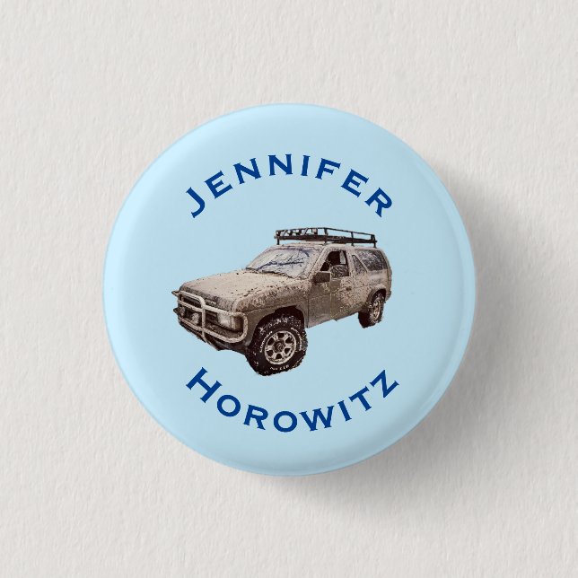 Four-wheel Drive 3 Cm Round Badge (Front)