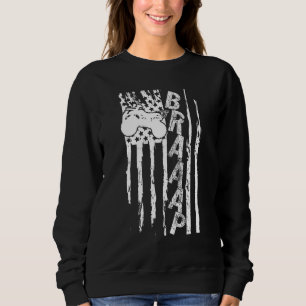 Four Wheeler Hunters All Terrain Atv Retro Usa Ame Sweatshirt