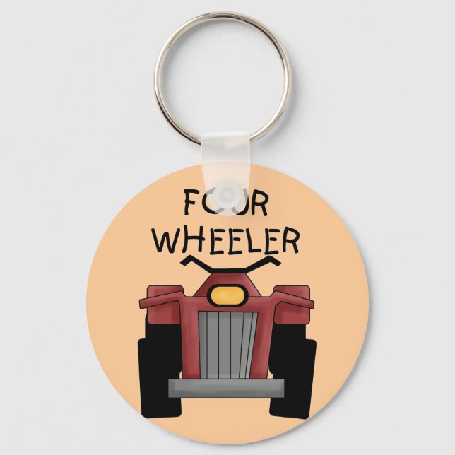 Four Wheeler Tshirts and Gifts Key Ring (Front)