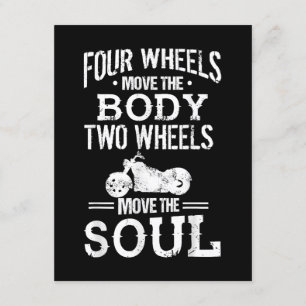 Four Wheels Move the Body Two Wheels Move the Soul Enclosure Card