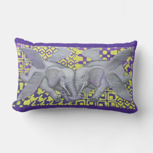Four WingsPhoto Enlargement Lumbar Cushion