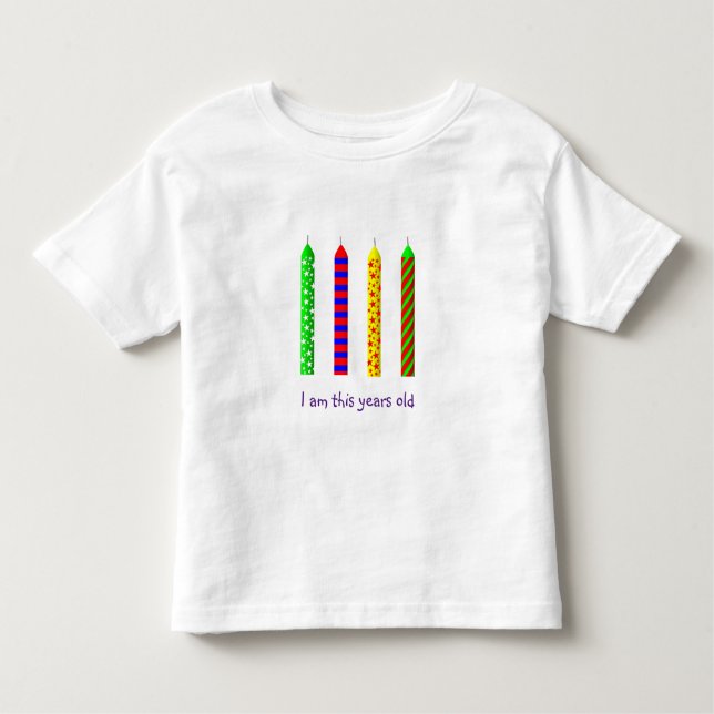 Four Year Old Birthday T-Shirt (Front)