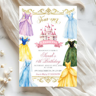 Fourever a Princess Birthday Party Invitation
