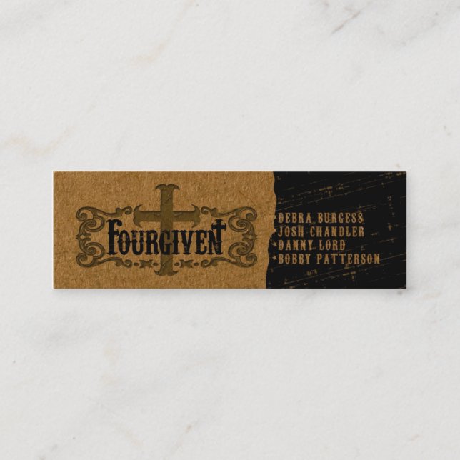 FOURGIVEN small business card (Front)