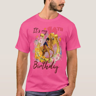 Fourn Year Old 14Th Birthday Girl Who Loves Horses T-Shirt