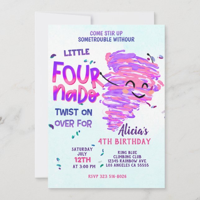 Fournado Invitation (Front)