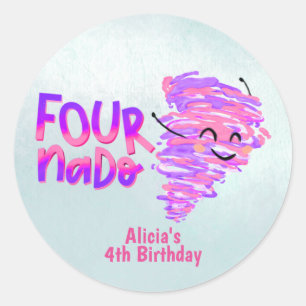 Fournado T-Shirt Classic Round Sticker