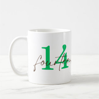 Fourteenth 14 Year Anniversary Personalization Coffee Mug