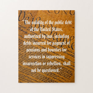 Fourteenth Amendment Public Debt Jigsaw Puzzle
