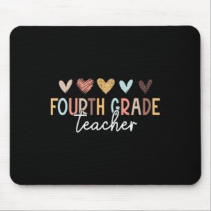 Fourth 4th Grade Teacher First Day of School Back Mouse Pad