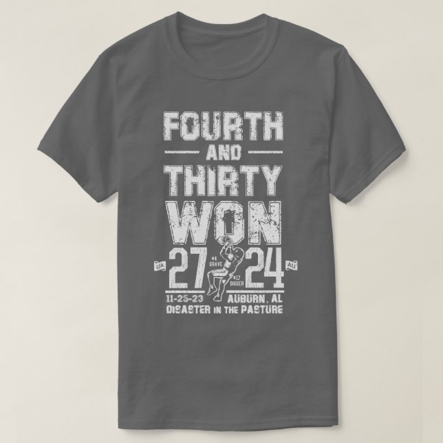 FOURTH AND THIRTY WON TShirt (Design Front)