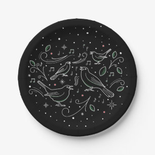Fourth Day of Christmas 7" Paper Plates