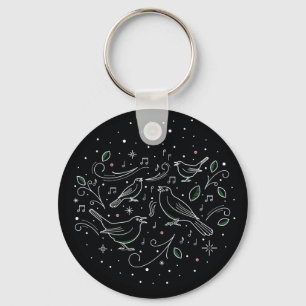 Fourth Day of Christmas Keychain