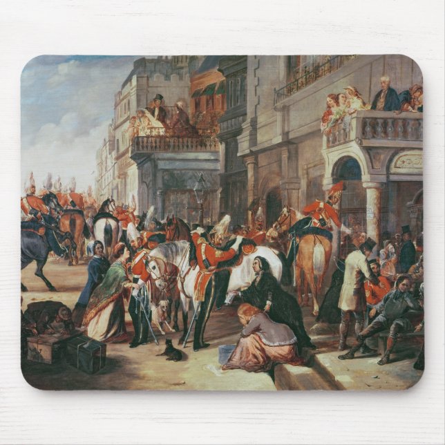 Fourth Dragoon Guards leaving Mouse Pad (Front)