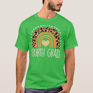 Fourth Grade 4th Rainbow First Day Of School Teach T-Shirt