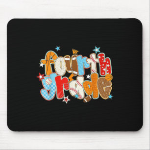 Fourth Grade Back To School Baseball Basketball Pr Mouse Pad